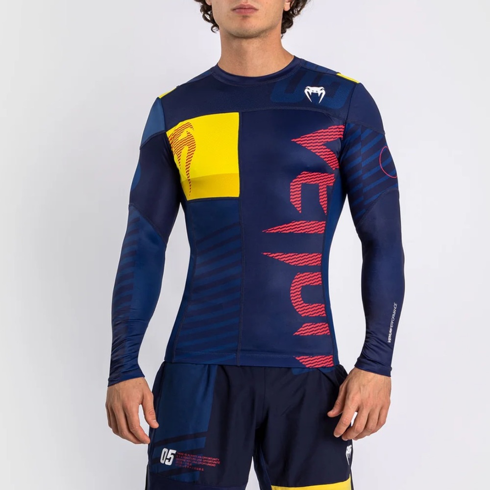 VENUM Sport 88 Rashguards Blue/Yellow - XXL